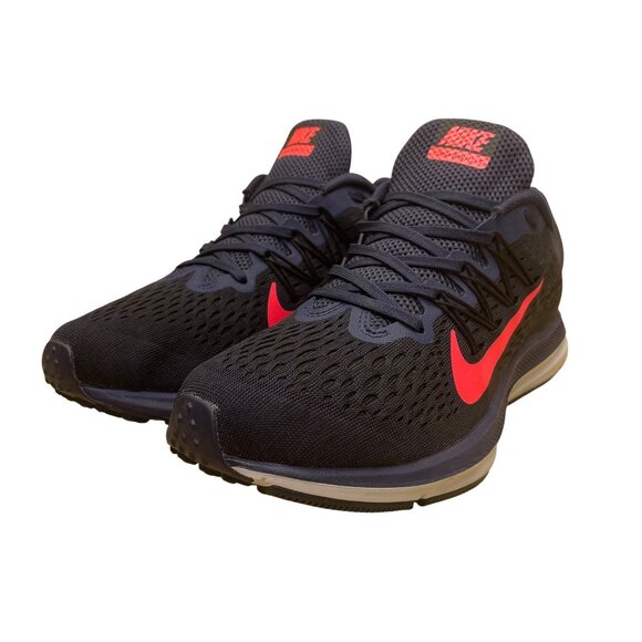Nike Men's Black & Blue Mesh Zoom Winflo 5 Running Sneakers Size 7.5 - Picture 3 of 8